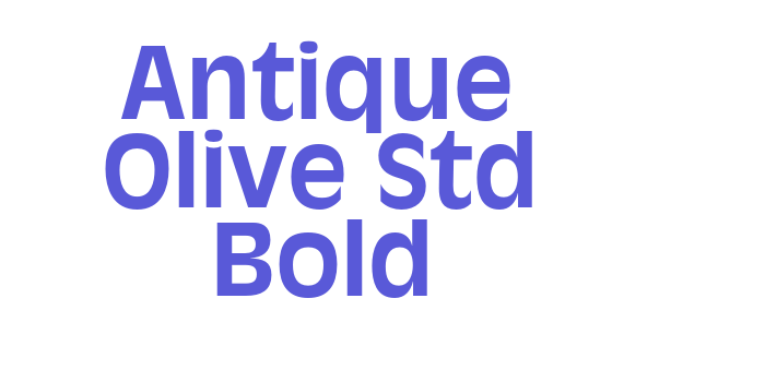 Antique Olive Std Bold Font Download