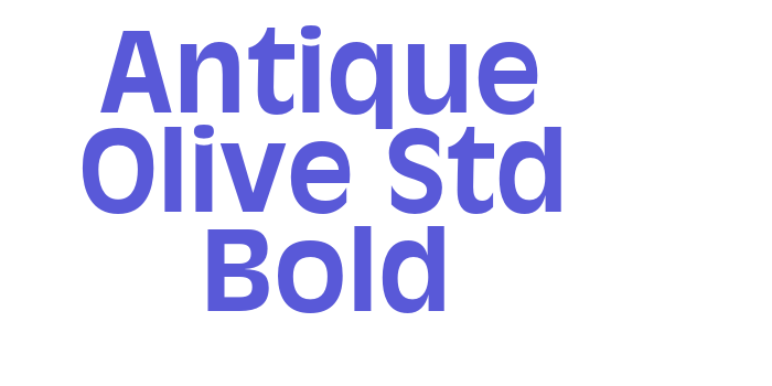 Antique Olive Std Bold Font