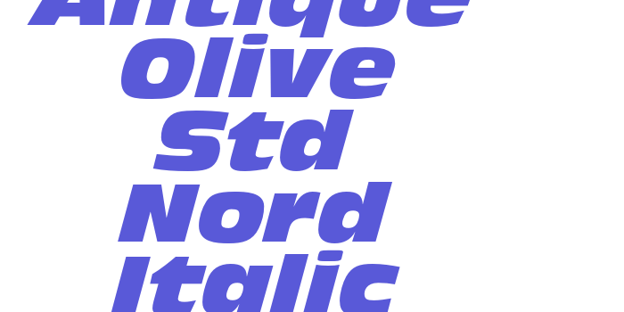 Antique Olive Std Nord Italic Font Download