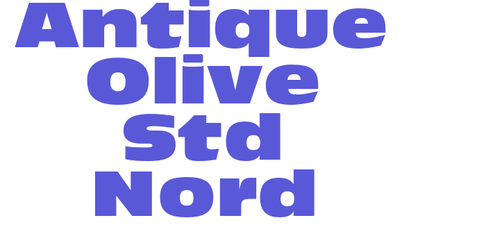 Antique Olive Std Nord Font Download