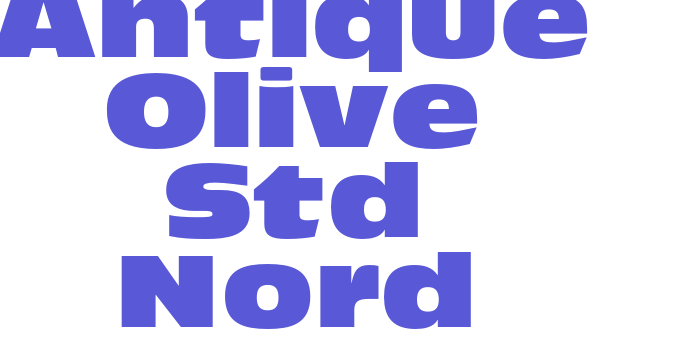 Antique Olive Std Nord Font