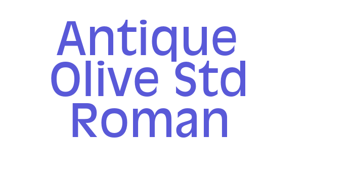 Antique Olive Std Roman Font Download