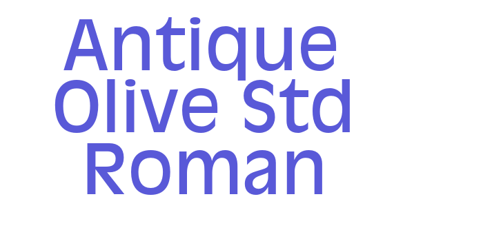 Antique Olive Std Roman Font