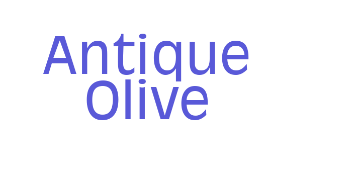 Antique Olive Font