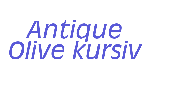 Antique Olive kursiv Font Download