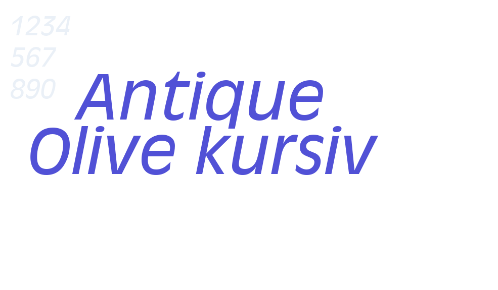 Antique Olive kursiv-font-download