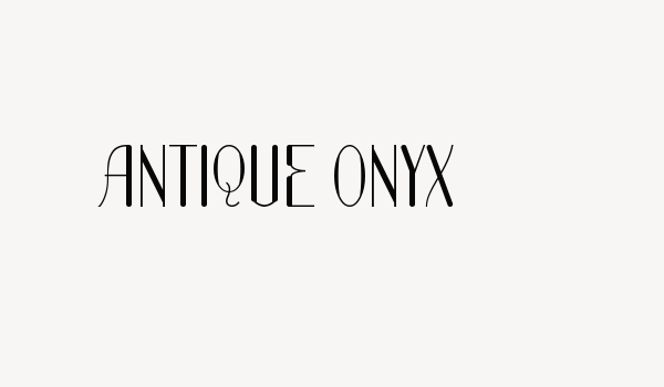 Antique Onyx Font