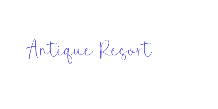 Antique Resort Font Download