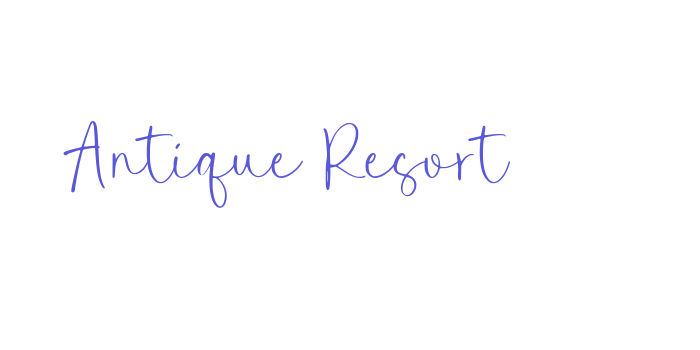 Antique Resort Font