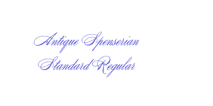 Antique Spenserian Standard Regular Font Download