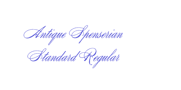 Antique Spenserian Standard Regular Font