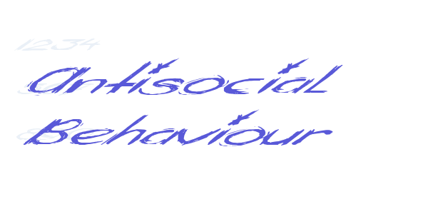 Antisocial Behaviour font free