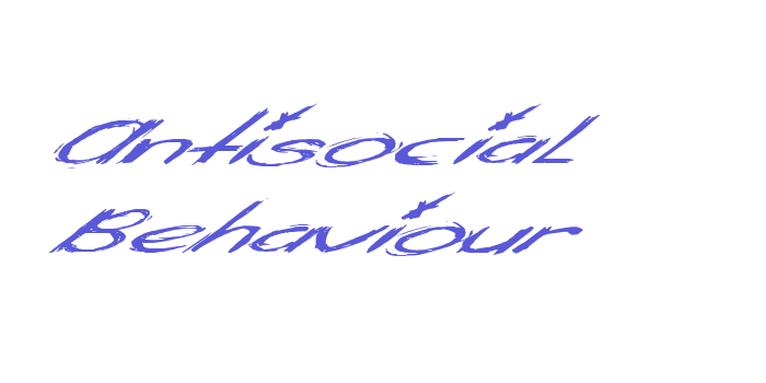 Antisocial Behaviour Font Download