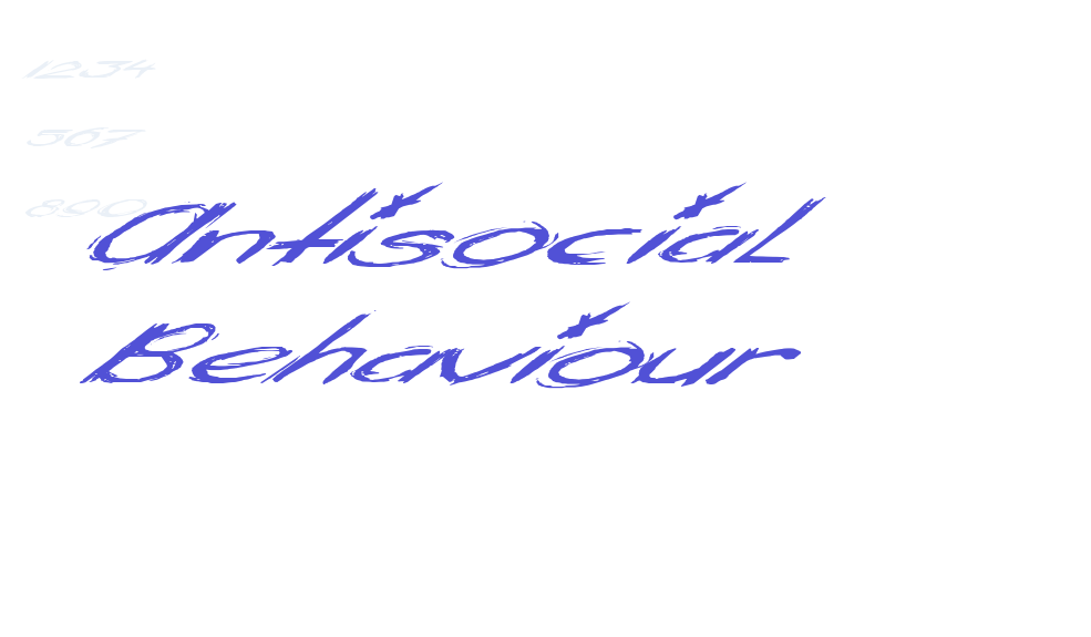 Antisocial Behaviour-font-download