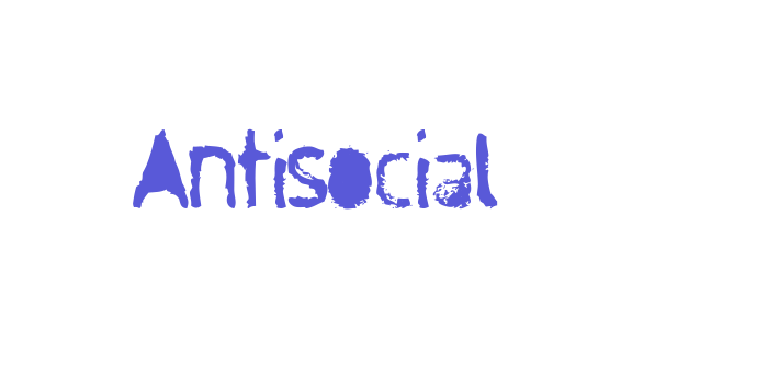 Antisocial Font Download