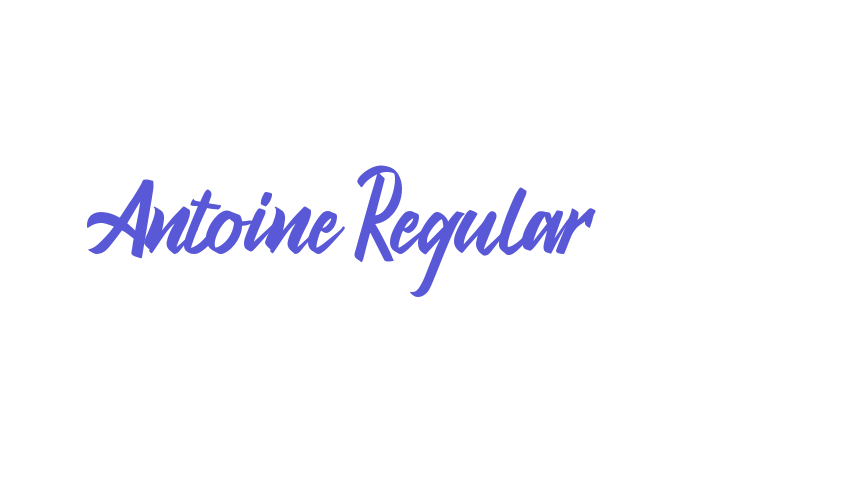 Antoine Regular Font