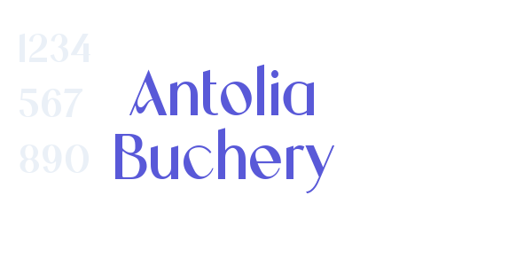 Antolia Buchery font free