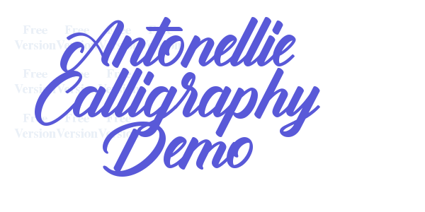 Antonellie Calligraphy Demo font free