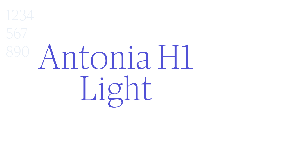 Antonia H1 Light-font-download