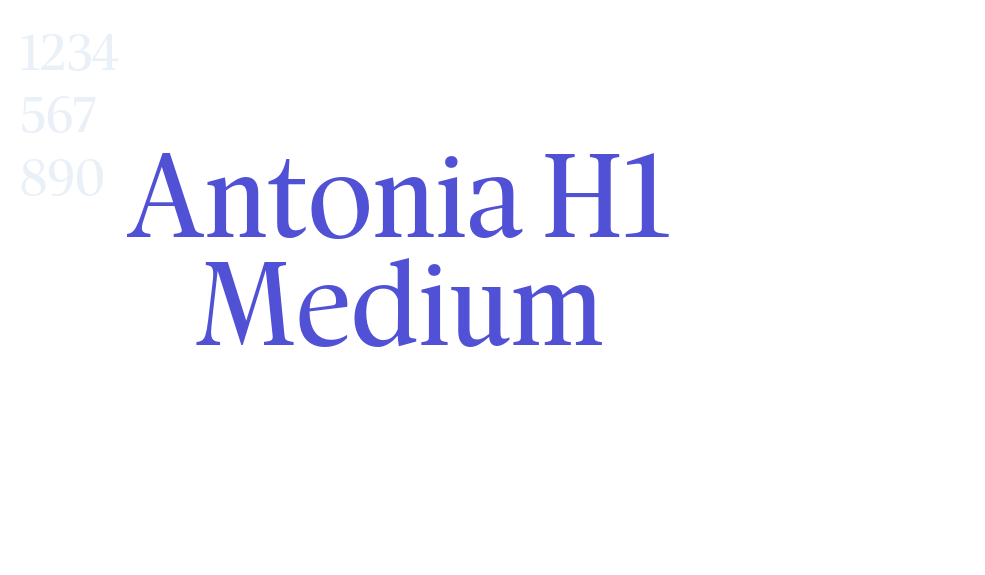 Antonia H1 Medium-font-download