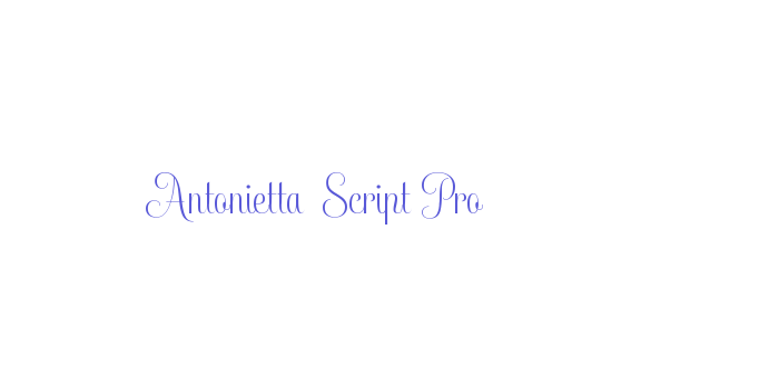 Antonietta-Script Pro Font