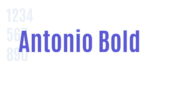 Antonio Bold font free