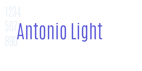 Antonio Light font free