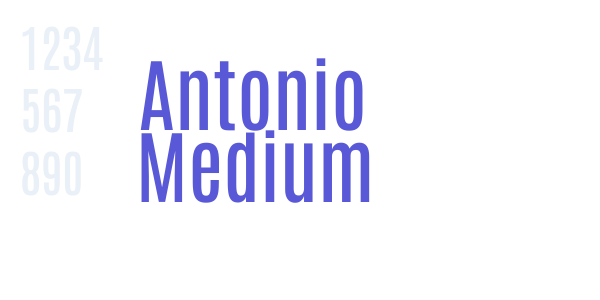 Antonio Medium font free