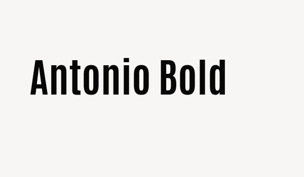 Antonio Bold Font