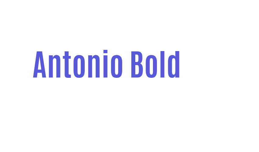 Antonio Bold Font Download