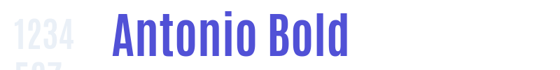 Antonio Bold-font