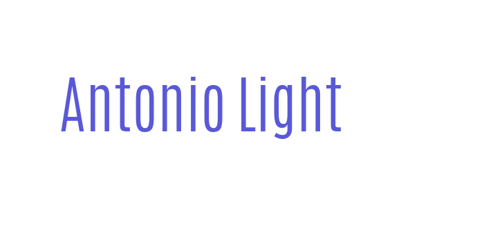 Antonio Light Font Download