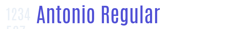 Antonio Regular-font