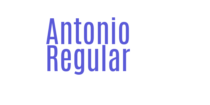 Antonio Regular Font