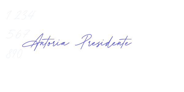 Antoria Presidente font