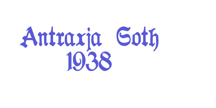 Antraxja  Goth 1938 Font Download