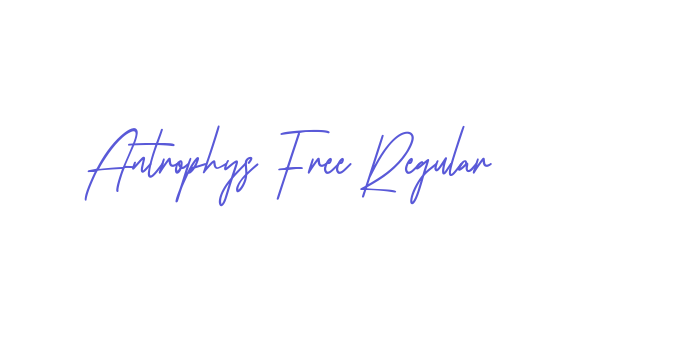 Antrophys Free Regular Font Download