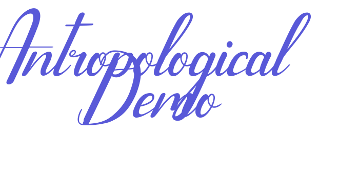 Antropological Demo Font Download