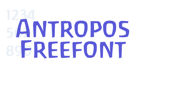 Antropos Freefont font free