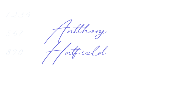 Antthony Hatfield font free