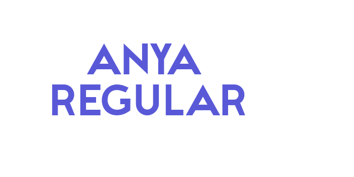 Anya Regular Font Download