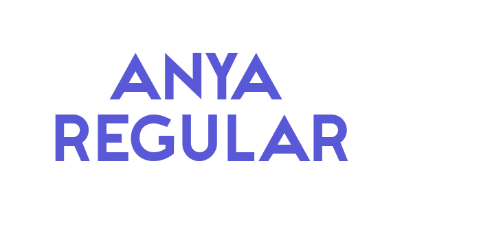 Anya Regular Font