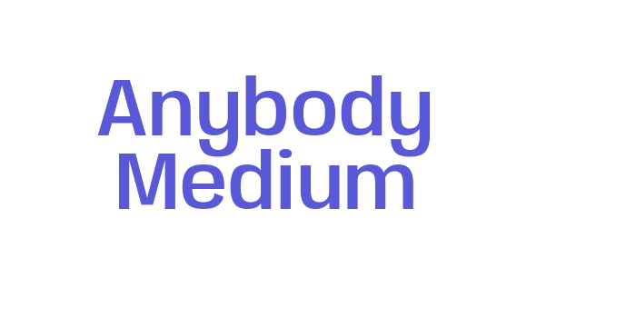 Anybody Medium Font Download