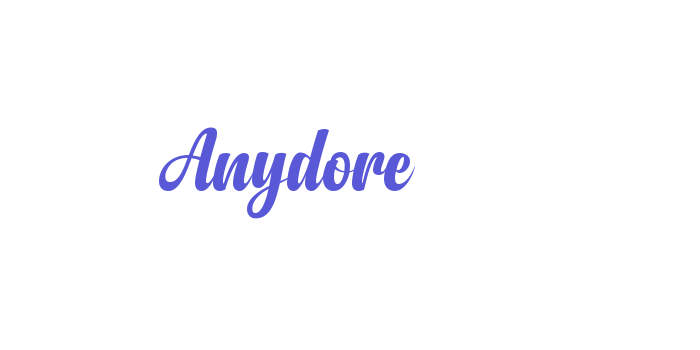 Anydore Font Download