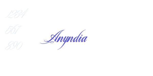 Anyndia font free