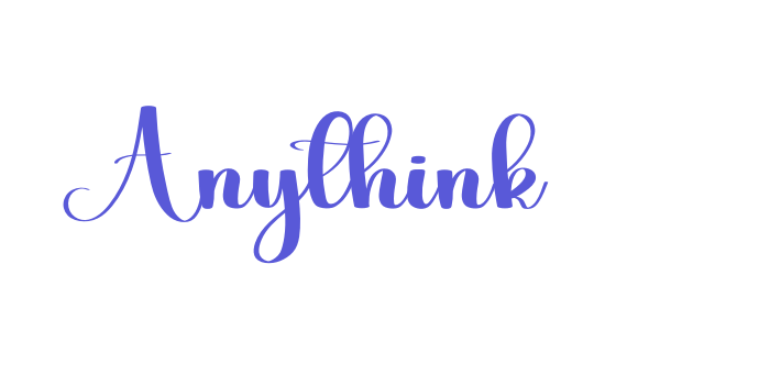 Anythink Font Download