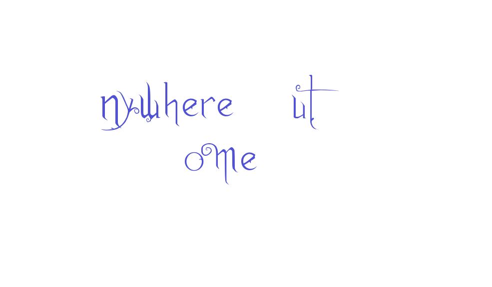 Anywhere But Home-font-download