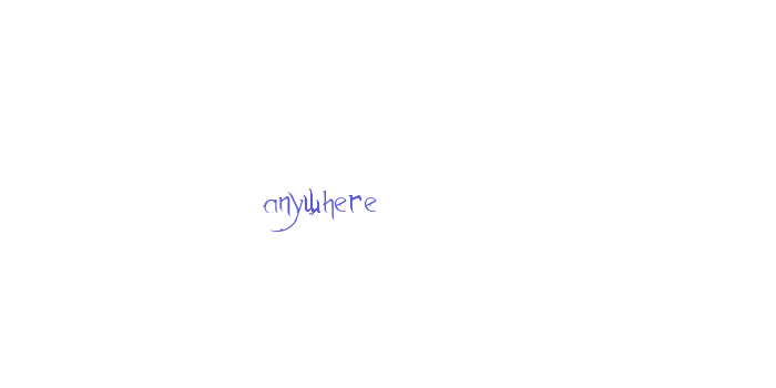 Anywhere Font