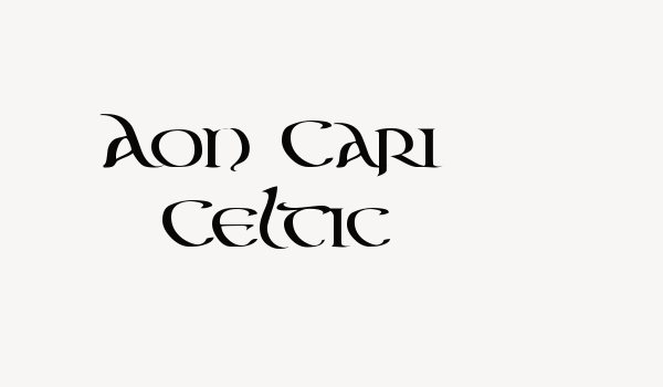 Aon Cari Celtic Font