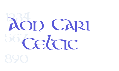 Aon Cari Celtic Font Download